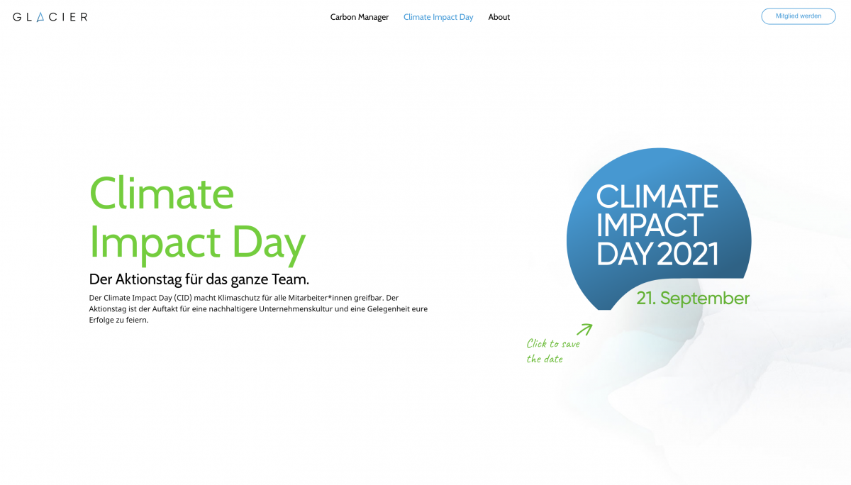 Glacier Climate Impact Day Date
